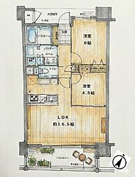 間取図画像 2LDK
