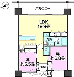 間取図画像 2LDK