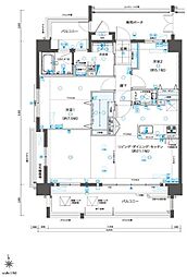 ワイズエステムコート北谷伊平イースト 2LDKの間取図画像