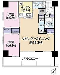 間取図画像 2LDK