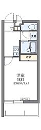 レオパレスSAKI 1Kの間取図画像
