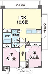 間取図画像 2LDK
