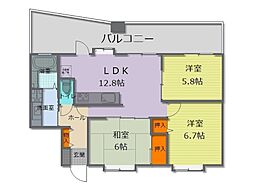 間取図画像 3LDK