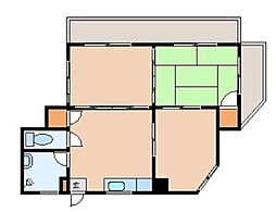 ユートピア繁多川 3DKの間取図画像