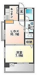 グランドアビタシオン 1LDKの間取図画像