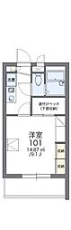 レオパレス真幸 1Kの間取図画像