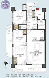 ライオンズマンション壺屋第3 3LDKの間取図画像