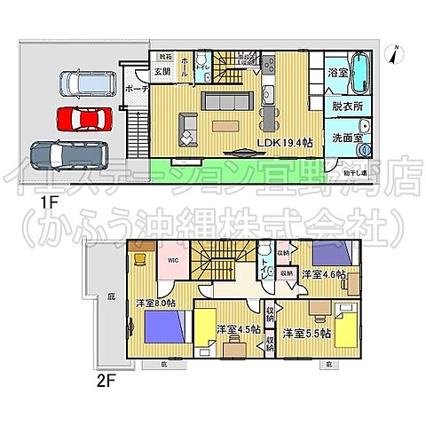 間取り 中頭郡北谷町桑江597番地