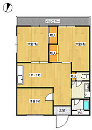 メゾン和泉 3LDKの間取図画像