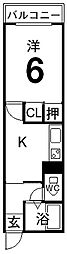 間取図画像 1K