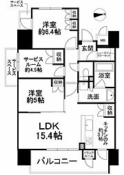 間取図画像 2SLDK