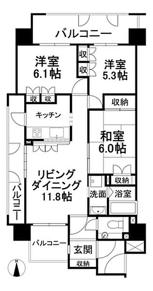 間取りを拡大表示