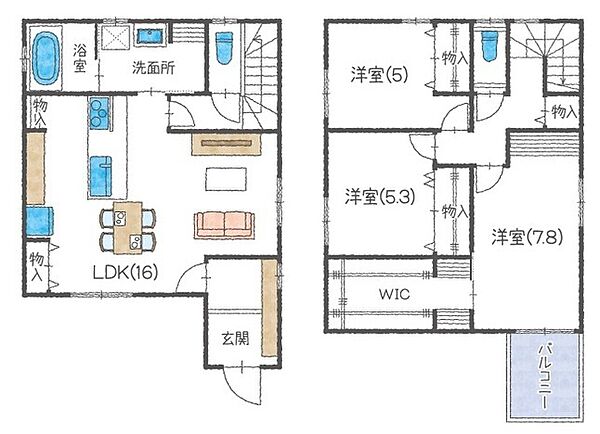 間取りを拡大表示