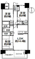 ロイヤルガーデンシティ高砂 3LDKの間取図画像