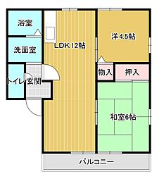 間取図画像 2LDK