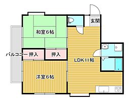 間取図画像 2LDK