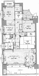 フォルテコート松山南 3SLDKの間取図画像