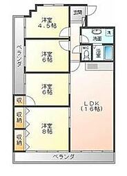 ワールドテラス 4LDKの間取図画像