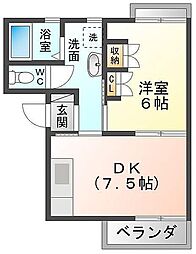 間取図画像 1DK