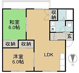 間取図画像 2LDK