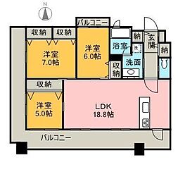 間取図画像 3LDK