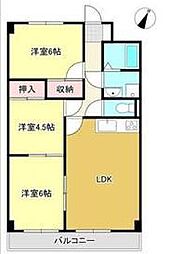 アーバンコート久保田 3LDKの間取図画像