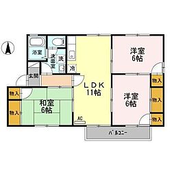 間取図画像 3LDK