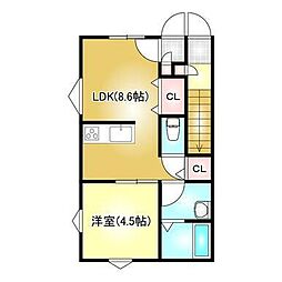 間取図画像 1LDK