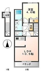 間取図画像 1LDK