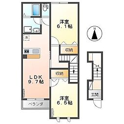 間取図画像 2LDK