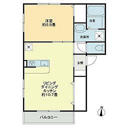 間取図画像 1LDK