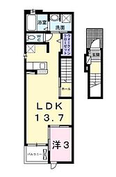 ベル・ヴィオラK5 1LDKの間取図画像