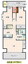 マルイローズガーデン 2LDKの間取図画像