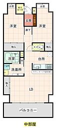 マルイローズガーデン 2LDKの間取図画像