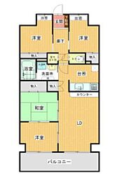 マルイラベンダーヒルズ 4LDKの間取図画像