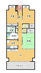 マルイラベンダーヒルズ 3LDKの間取図画像