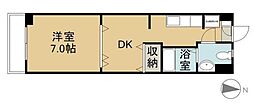 ジョイ・プロヴァンス 1DKの間取図画像