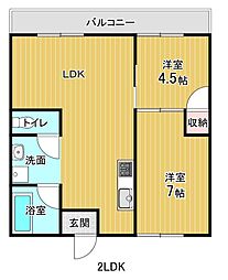 間取図画像 2LDK