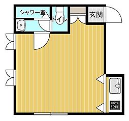 イマージュ幸町 2階ワンルームの間取り