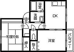 間取図画像 2DK