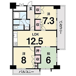 間取図画像 3LDK