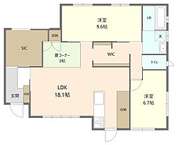 木田郡三木町氷上 一戸建 2LDKの間取り