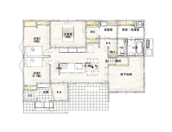 間取りを拡大表示