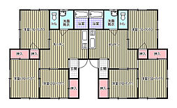 出口コーポ 3DKの間取図画像