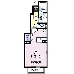 サンシャイン桜木 101 1階ワンルームの間取り