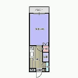 ナデシコハイツ 1Kの間取図画像