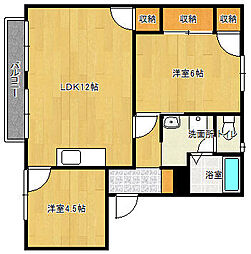 間取図画像 2LDK