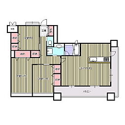 ヴァレーレ一宮 3LDKの間取図画像