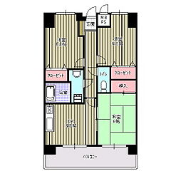 ダイアパレス新居浜 3LDKの間取図画像