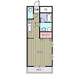 クライミングマンション 1Kの間取図画像